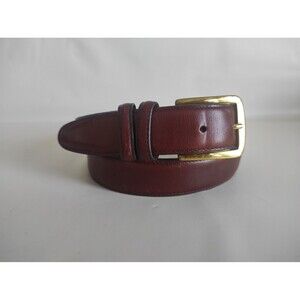 Allen Edmonds 36/90Dk Brown Leather Polished Cobbler Belt 24006 Handcrafted USA